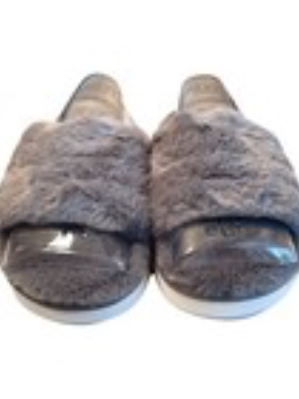 Ugg Girls Fuzz'n Gray Slides‎ Size 13 Toddler Sandals - Picture 5 of 8